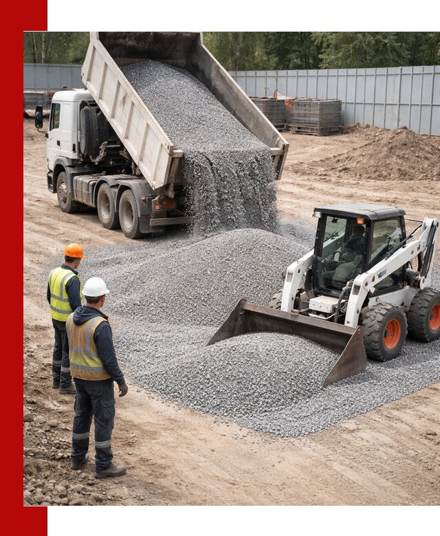 Доставка и продажа гранитного щебня фракции 0-5 в Новокуйбышевске