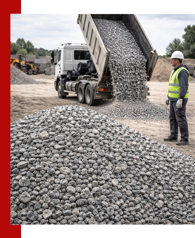 Доставка и продажа гранитного щебня фракции 5-20 в Новокуйбышевске