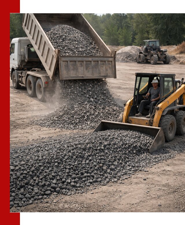 Гранитный щебень фракция 40-70 с доставкой в Новокуйбышевске