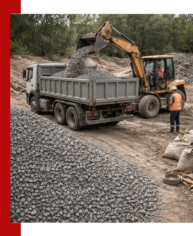 Доставка гравийного щебня в Новокуйбышевске оптом и в розницу