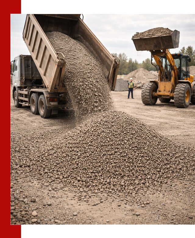 Гравийный щебень фракция 3–10 с доставкой в Новокуйбышевске