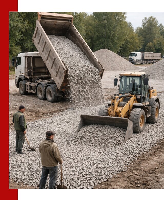 Купить гравийный щебень фракция 20-40 в Новокуйбышевске с доставкой