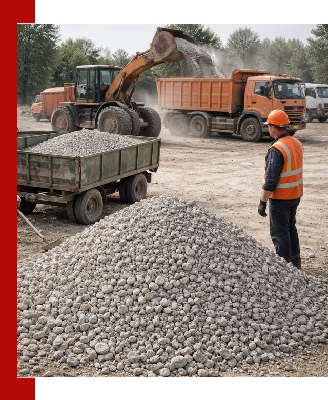 Доставка известнякового щебня фракция 20–40 в Новокуйбышевске