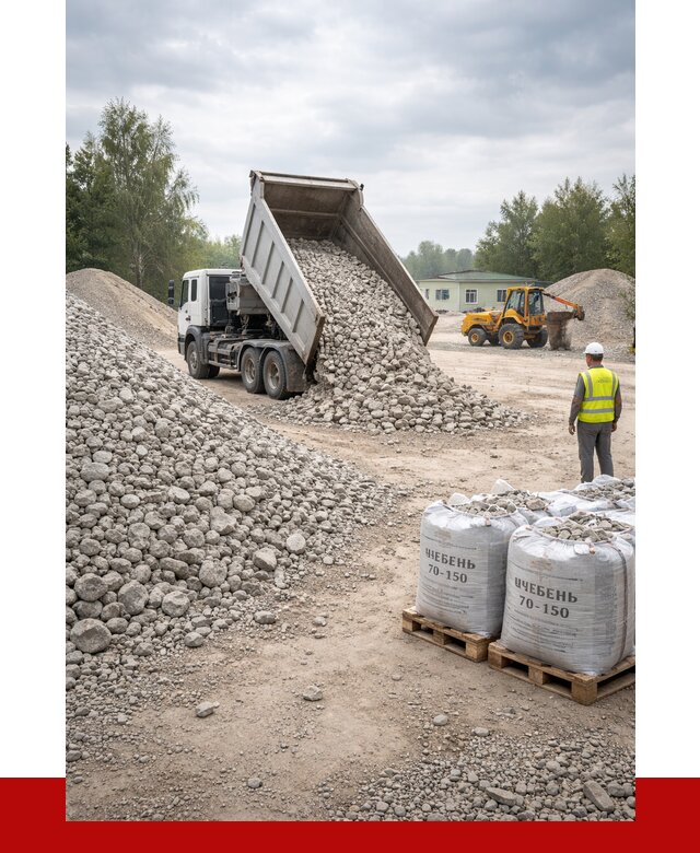 Известняковый щебень фракция 70-150 в Новокуйбышевске от 1280 р. | ПРОНЕРУДНвб