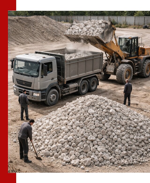 Известняковый щебень фракция 70–150 с доставкой в Новокуйбышевске