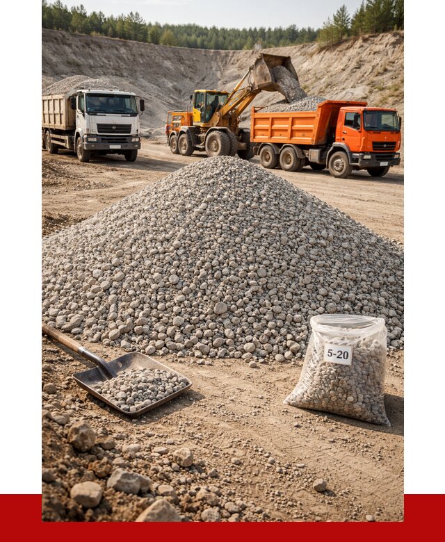 Доломитовый щебень фр. 5-20 в Новокуйбышевске от 4302 р. | ПРОНЕРУДНвб