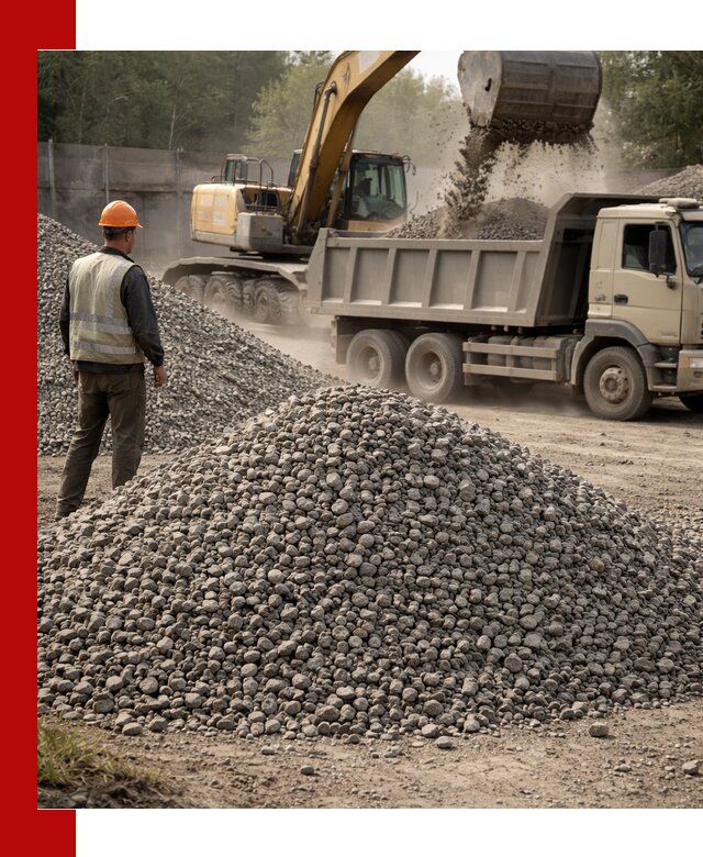 Шлаковый щебень фракция 5-20 с доставкой в Новокуйбышевске