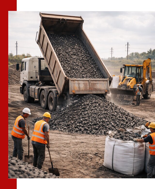 Шлаковый щебень фракция 40-70 с доставкой в Новокуйбышевске