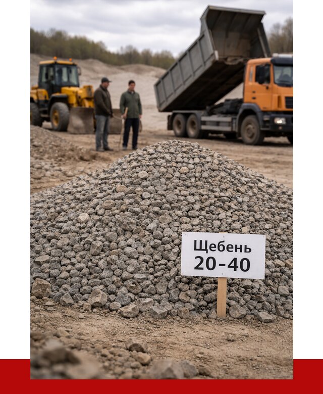 Бетонный щебень фракция 20-40 в Новокуйбышевске от 2509 р. | ПРОНЕРУДНвб