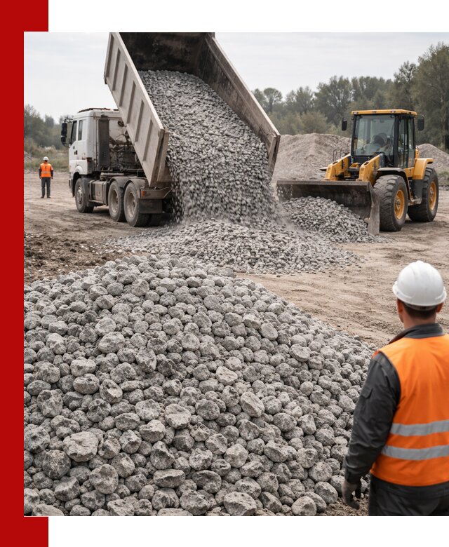 Доставка бетонного щебня фракции 20-40 в Новокуйбышевске