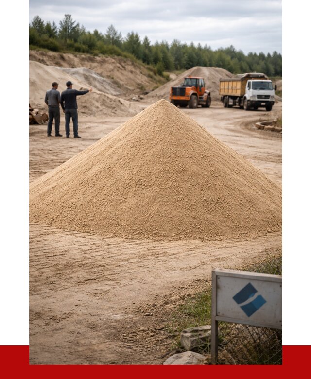 Карьерный песок навалом в Новокуйбышевске от 1844 р. | ПРОНЕРУДНвб