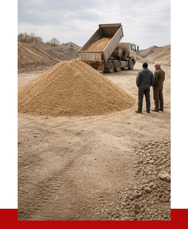 Карьерный песок крупнозернистый в Новокуйбышевске от 8706 р | ПРОНЕРУДНвб