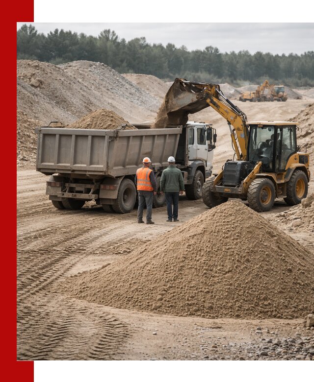 Карьерный среднезернистый песок с доставкой в Новокуйбышевске