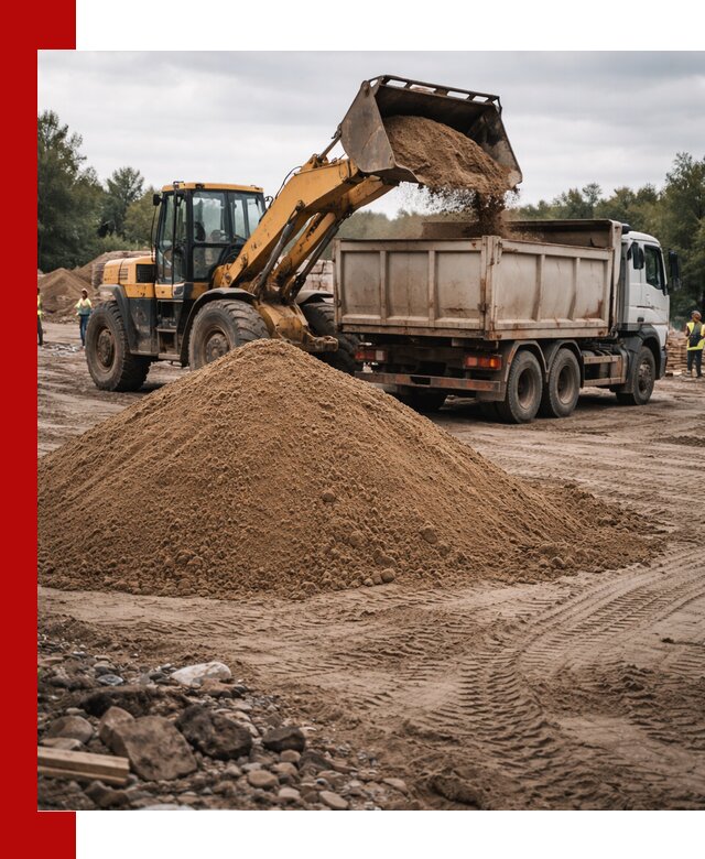 Доставка речного песка навалом в Новокуйбышевске быстро и выгодно