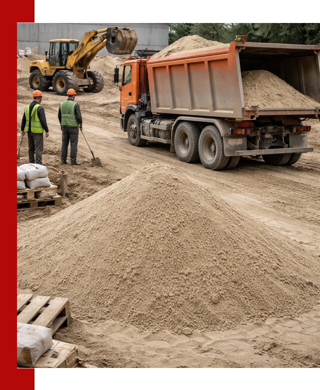 Доставка и продажа мытого речного песка в Новокуйбышевске