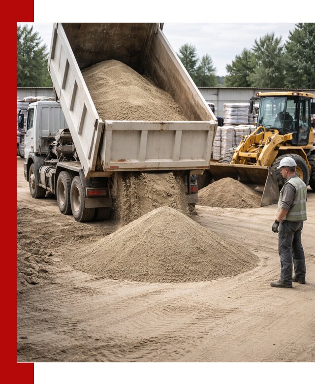 Поставка и доставка песка для бетона в Новокуйбышевске