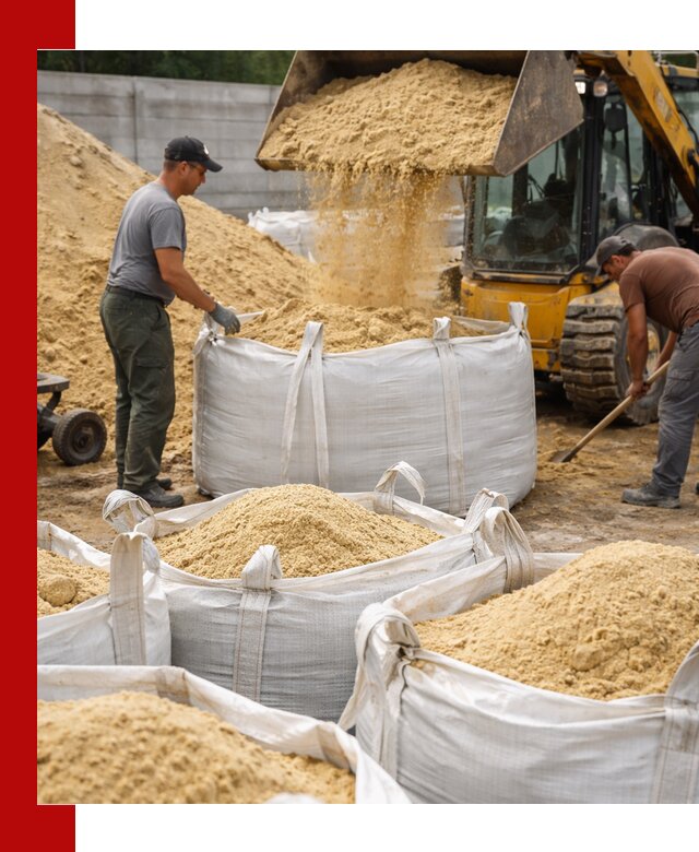 Поставка качественного песка для кладки в Новокуйбышевске