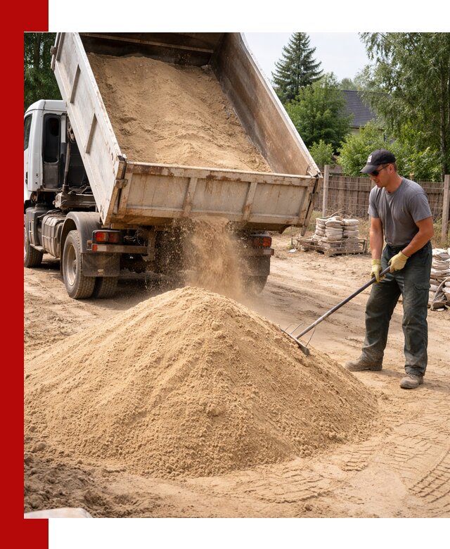 Доставка сухого песка самосвалами в Новокуйбышевске