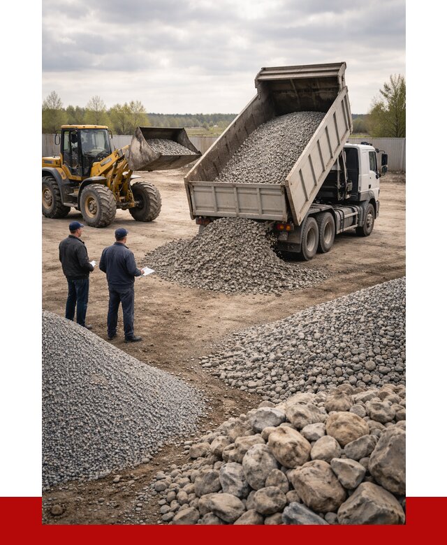 Гравий и камень с доставкой в Новокуйбышевске от 4302 р. - ПРОНЕРУДНвб