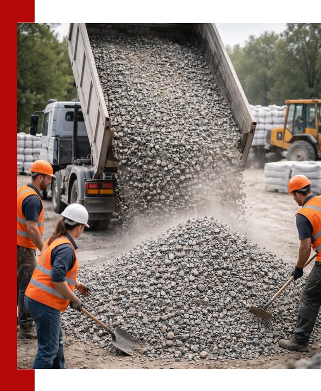 Доставка гравия и камня в Новокуйбышевске оптом и в розницу