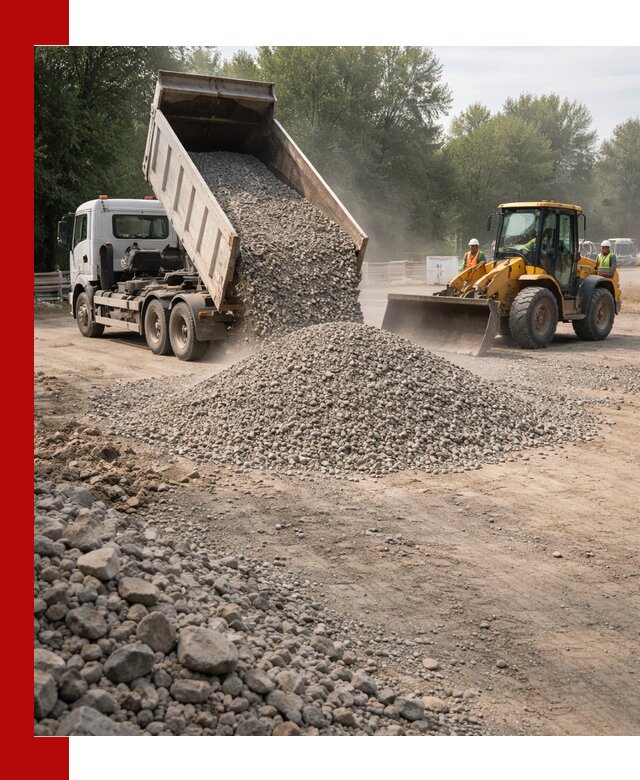 Гравий фракция 5–20 доставка в Новокуйбышевске оптом и в розницу