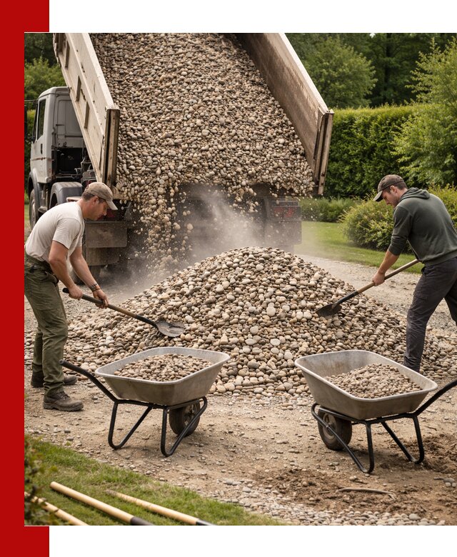 Доставка и продажа декоративной гальки в Новокуйбышевске