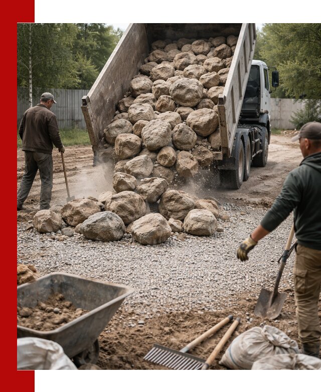 Доставка и укладка булыжника в Новокуйбышевске