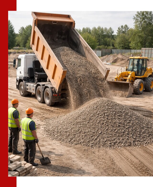 Доставка щебёночно-песчаной смеси ЩПС С7 в Новокуйбышевске