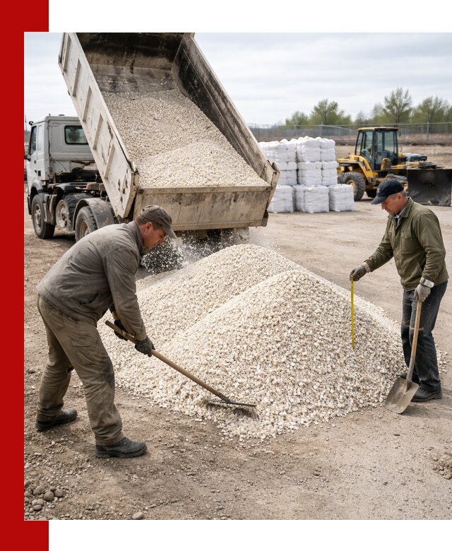 Мраморная крошка с доставкой и разгрузкой в Новокуйбышевске