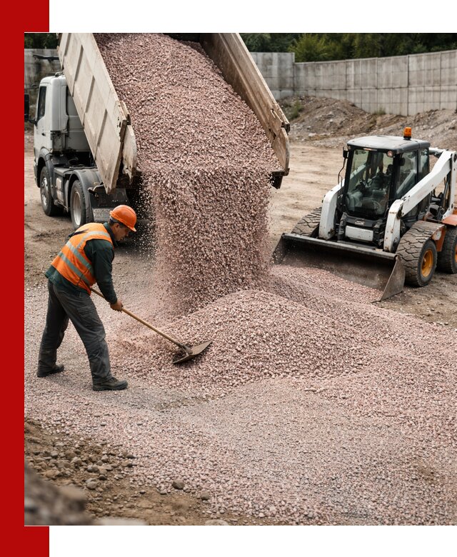 Крошка розовый гранит с доставкой в Новокуйбышевске от производителя