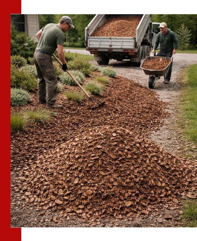 Крошка для мульчирования с доставкой в Новокуйбышевске
