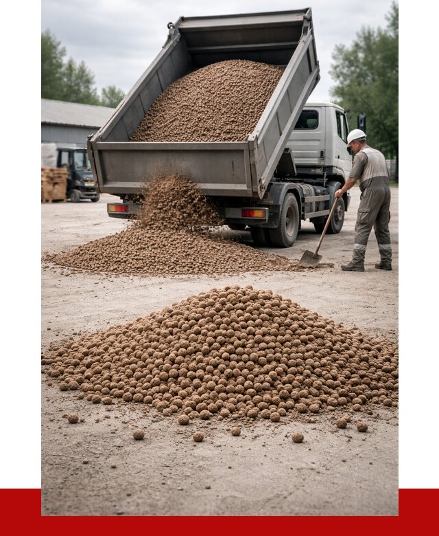 Керамзит с доставкой в Новокуйбышевске от 4302 р. за м3 | ПРОНЕРУДНвб