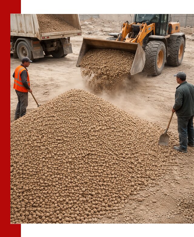 Керамзит фракция 10-20 с доставкой в Новокуйбышевске
