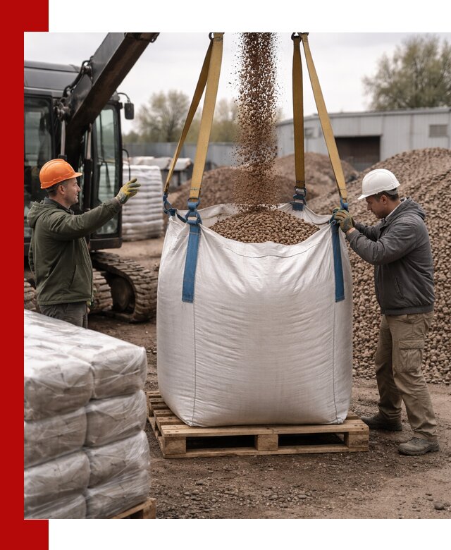 Керамзит в биг-бегах с доставкой в Новокуйбышевске