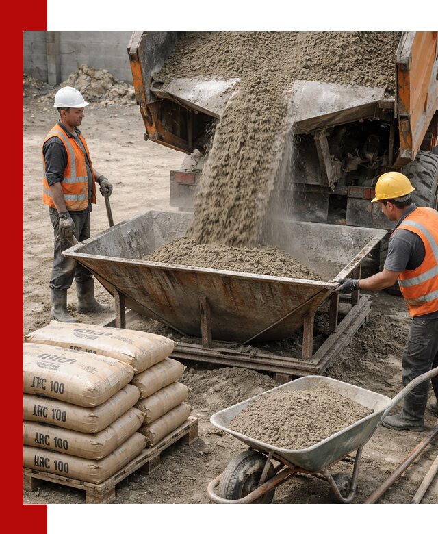 Доставка цементно-песчаной смеси М100 в Новокуйбышевске