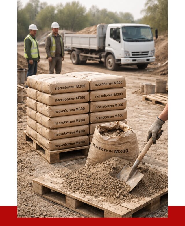 Пескобетон М300 в Новокуйбышевске с доставкой от 4763 р. за куб | ПРОНЕРУДНвб