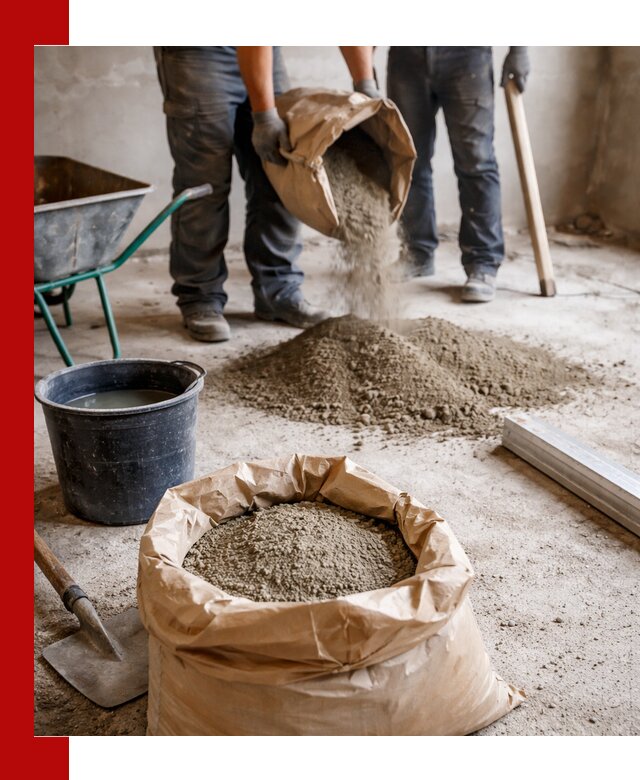 Доставка сухой смеси для стяжки в Новокуйбышевске