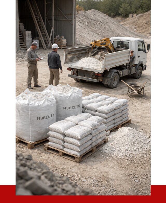 Известь строительная в Новокуйбышевске с доставкой от 4302 р. | ПРОНЕРУДНвб