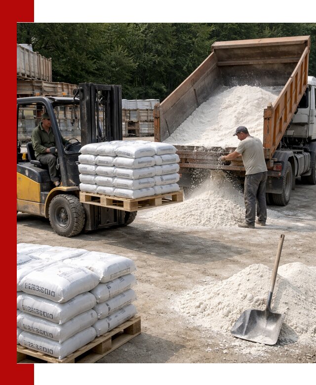Доставка строительной извести оптом и в розницу в Новокуйбышевске