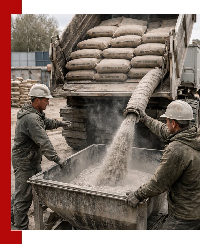 Доставка цемента М400 в Новокуйбышевске оптом и в розницу