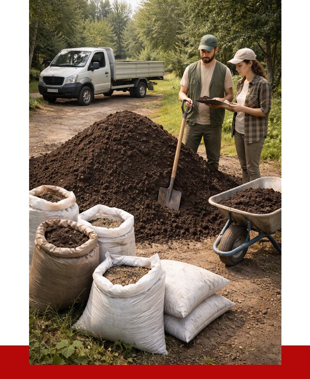 Купить грунт с доставкой в Новокуйбышевске от 4609 р. за м3 | ПРОНЕРУДНвб