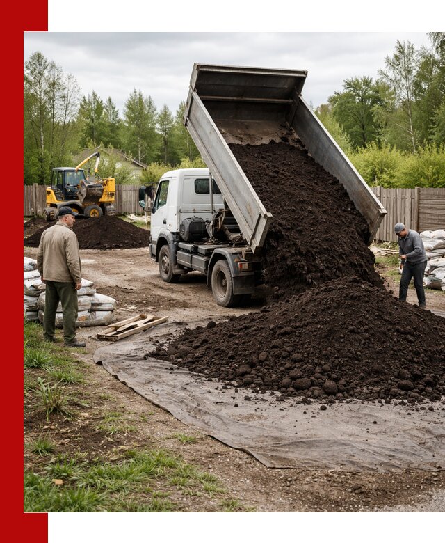 Доставка качественного почвогрунта в Новокуйбышевске оптом и в розницу