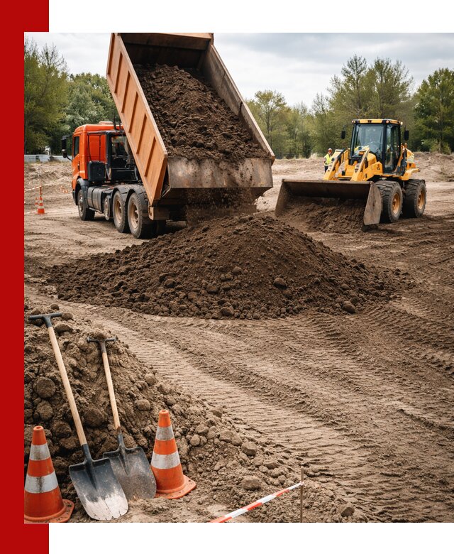 Поставка и доставка планировочного грунта в Новокуйбышевске