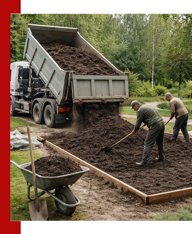 Доставка грунта для озеленения и благоустройства в Новокуйбышевске