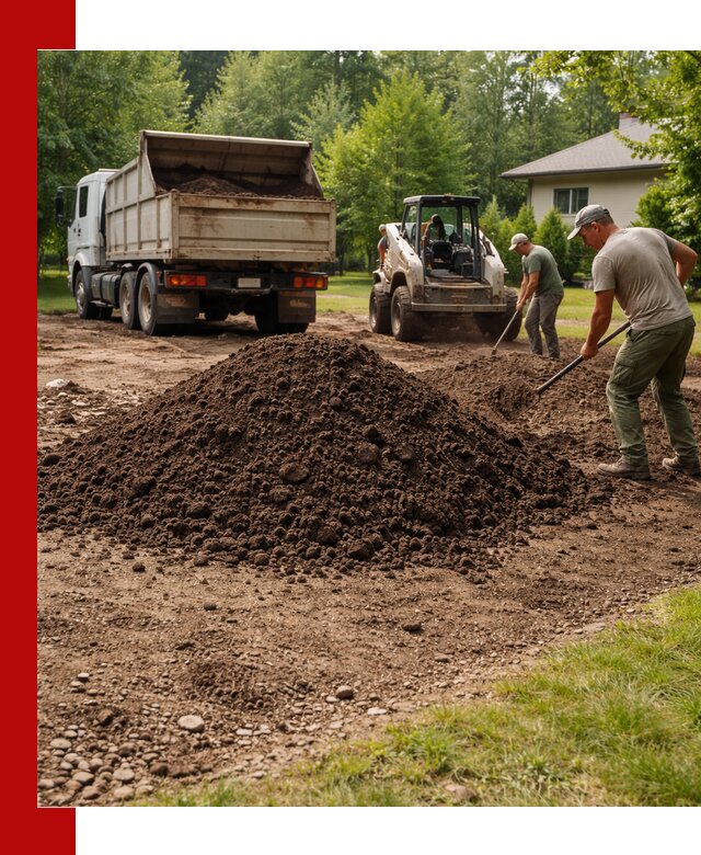 Доставка и укладка грунта для газона в Новокуйбышевске