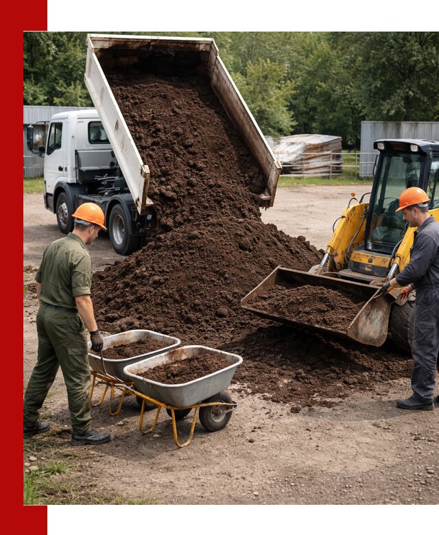 Доставка торфо-земляной смеси в Новокуйбышевске для огорода и ландшафта