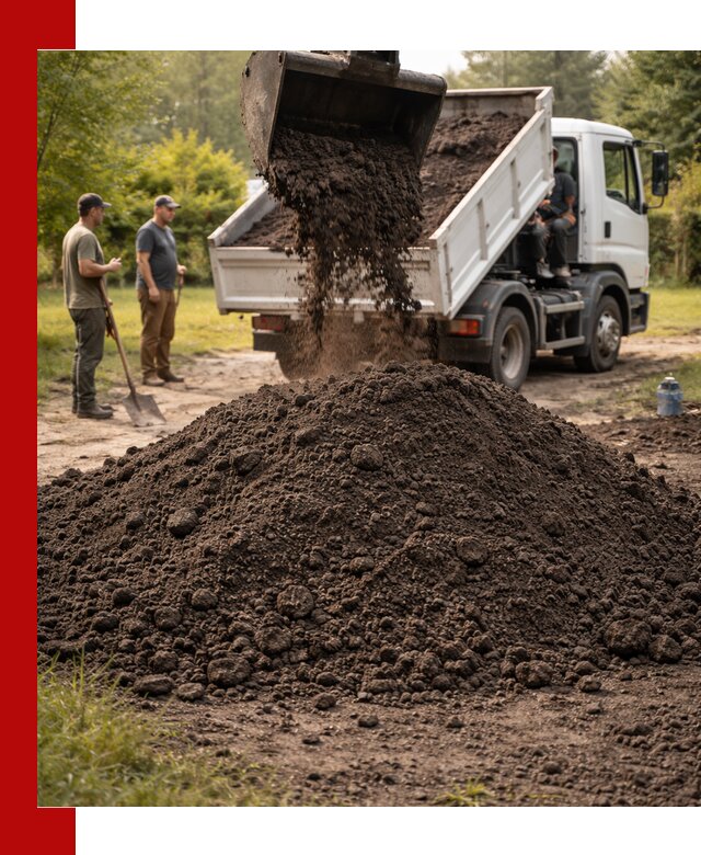 Доставка и продажа чернозема в Новокуйбышевске оптом и в розницу