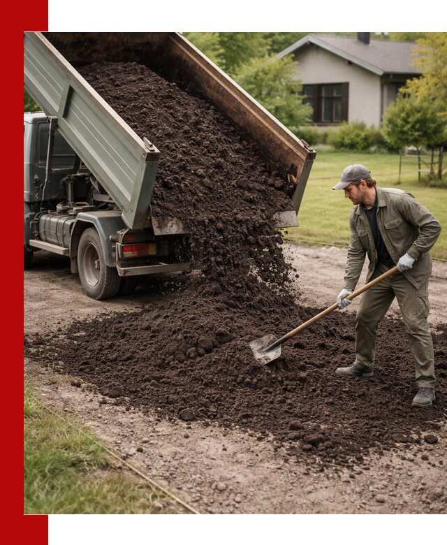 Чернозем для газона с доставкой в Новокуйбышевске быстро и качественно