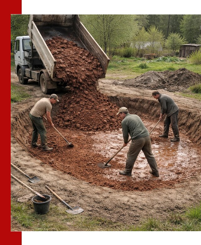 Купить качественную глину для пруда в Новокуйбышевске