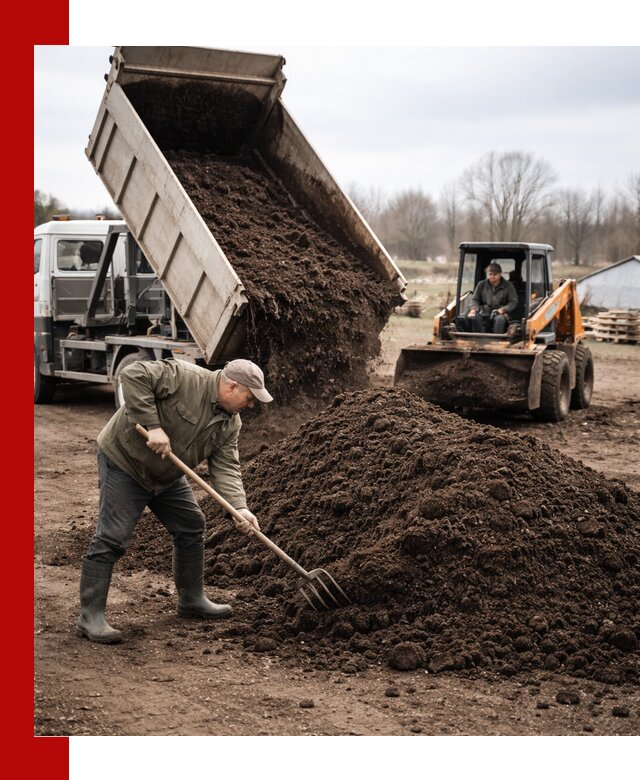 Доставка и продажа перегноя в Новокуйбышевске быстро и дешево